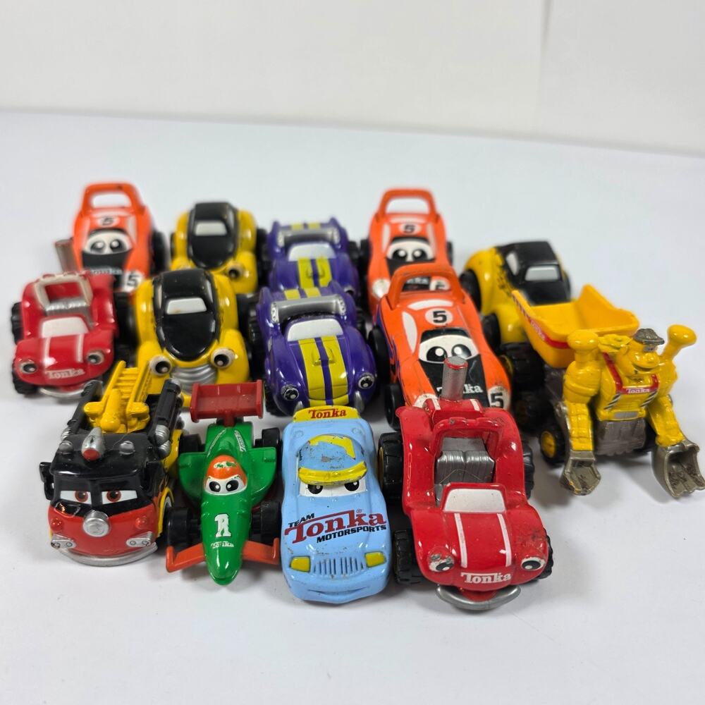 Lot 14 Tonka Lil Chuck And Friends Diecast Trucks Cars Tonka Maisto early 2000s